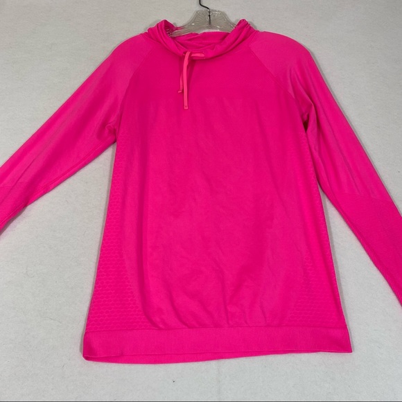 Champion Cowl/Turtleneck Pullover Top Barbiecore Hot Pink Running Sweats… - Picture 1 of 9